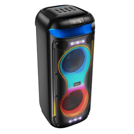 Акустика-караоке HOCO HA13 Pro Ramon outdoor BT speaker with two wireless micropho |BT5.4, TF/USB/AUX/FM/TWS, 40W (60W Peak), 5-6h| black