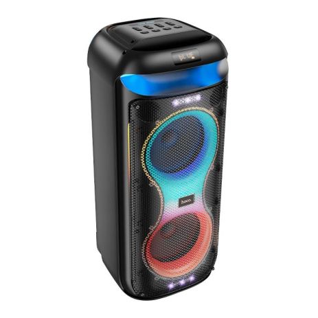 Акустика-караоке HOCO HA13 Max Ramon outdoor BT speaker with two wireless microphones |BT5.4, TF/USB/AUX/FM/TWS, 40W (60W Peak), 5-6h| black