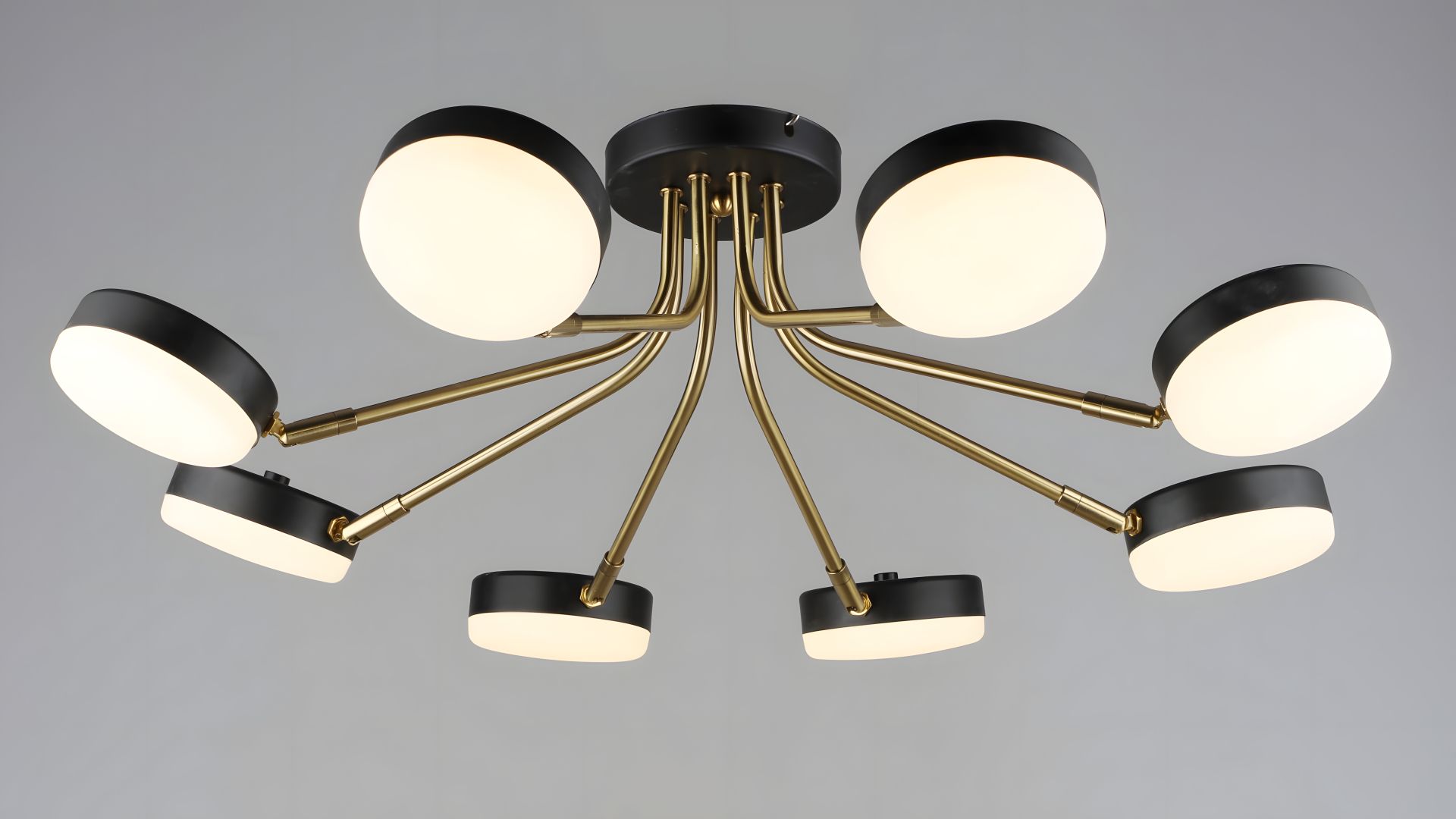 Акриловая светодиодная люстра для гостиной Sirius B N6665/8 COP+BK Акриловая светодиодная люстра для гостиной Sirius B N6665/8 COP+BK