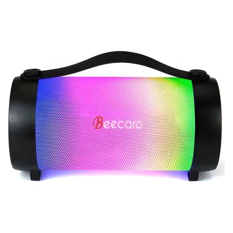 Beecaro RX22E RGB Light, BT5.0, TWS, 6W, FM, AUX, 1800mAh, 6h, black Акустика