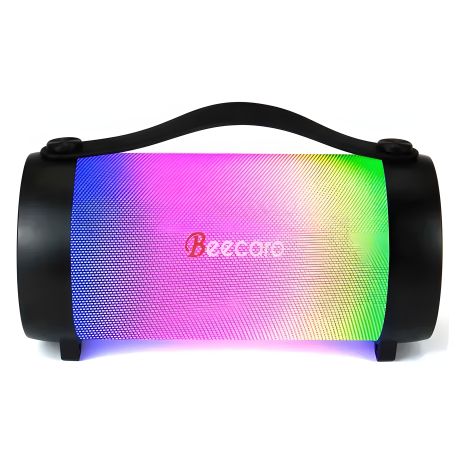 Bluetooth Колонка Beecaro RX22E с RGB Подсветкой |BT5.0, TWS, 6W, FM, AUX| Чёрная