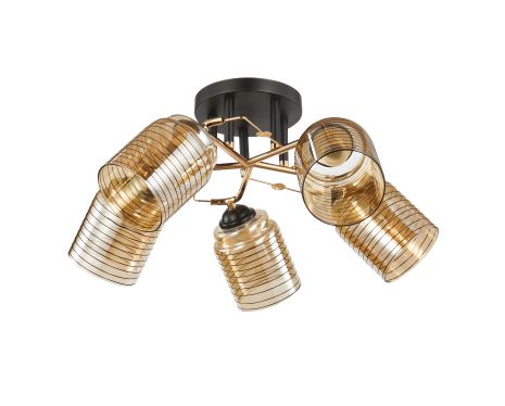 Декоративная люстра IS 6202-5 BK+FG Декоративная люстра IS 6202-5 BK+FG