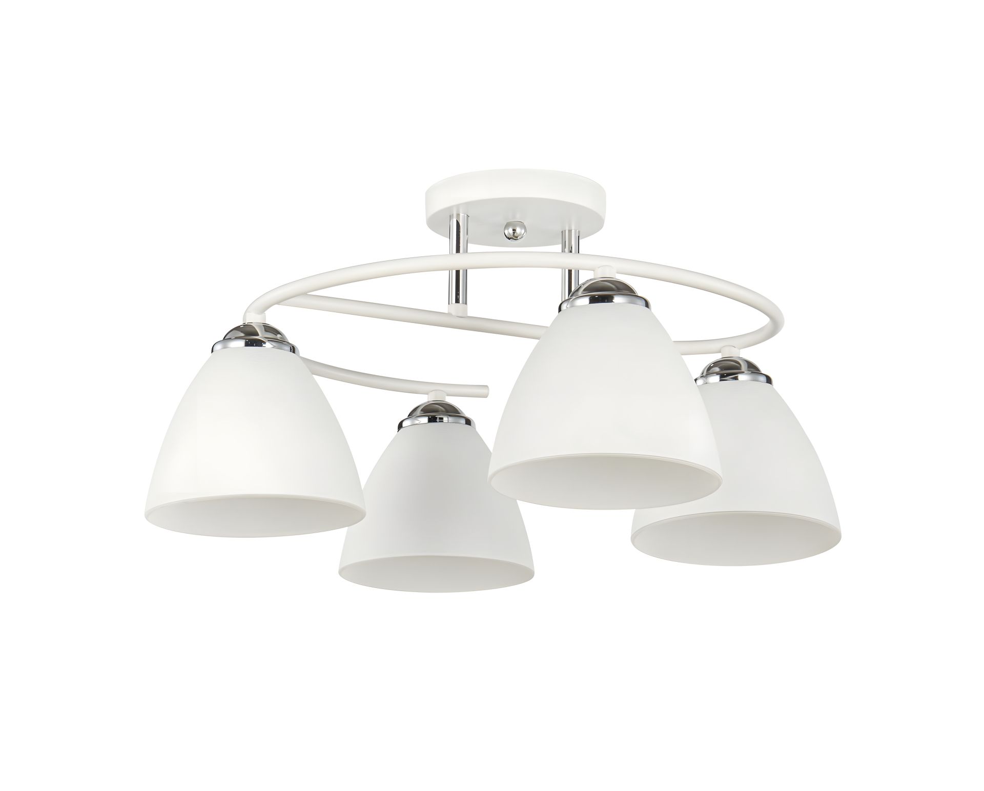 Декоративна люстра IS 6205-4 WH+CR Декоративна люстра IS 6205-4 WH+CR