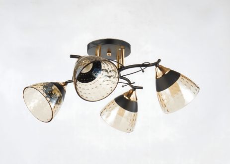 Люстра декоративная INTEREES V 6212-4 BK+FG Люстра декоративная INTEREES V 6212-4 BK+FG