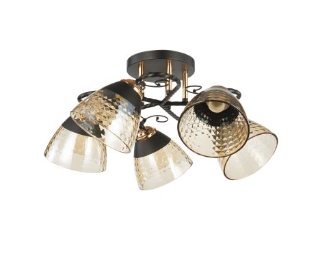 Декоративна люстра IS 6217-5 BK+FG