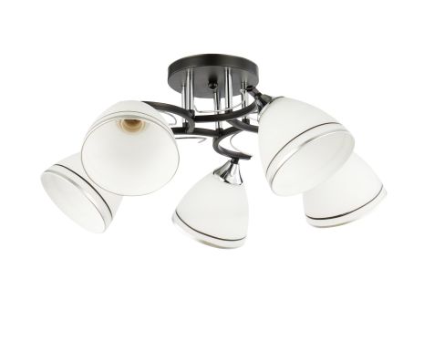 Люстра декоративна VALESO V 6121-5 BK+CR