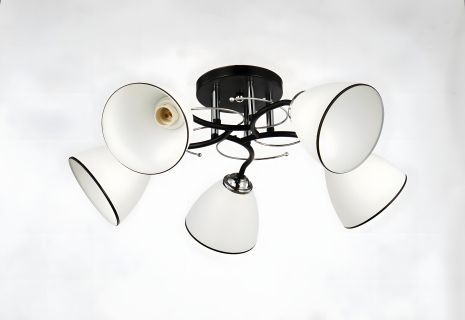 Декоративная люстра Interees IS 6224-5 BK+CR