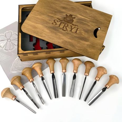 Набір штихелів для різьби STRYI