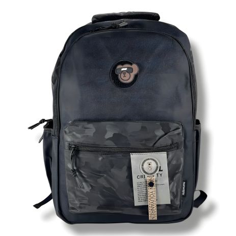 Шкільний портфель, чорний колір, водовідштовхувальна тканина