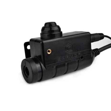 Кнопка PTT Earmor M52 + пальцева кнопка для радіостанцій Motorola DP4400, DP4800 