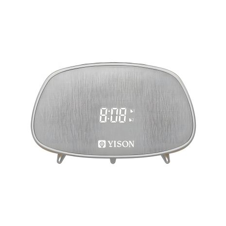 Портативна колонка YISON WS-1 TWS LED Clock, AUX, FM, TWS, BT5.0, 2*5W, 1800mAh, 5-7h, coffee Портативна колонка YISON WS-1 TWS LED Clock, AUX, FM, TWS, BT5.0, 2*5W, 1800mAh, 5-7h, coffee