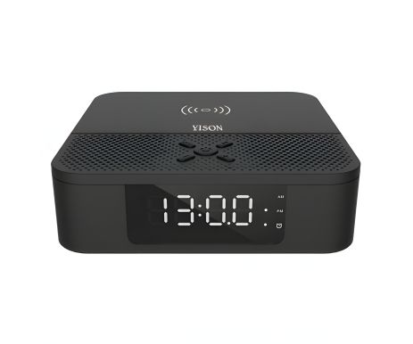 Портативна колонка YISON WS-5 with Qi Charger, 3W * 2, 2000mAh, 7h, black Портативна колонка YISON WS-5 with Qi Charger, 3W * 2, 2000mAh, 7h, black