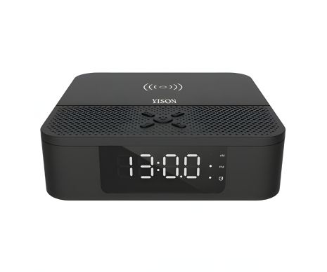 Портативна колонка YISON WS-5 with Qi Charger, 3W * 2, 2000mAh, 7h, black Портативна колонка YISON WS-5 with Qi Charger, 3W * 2, 2000mAh, 7h, black