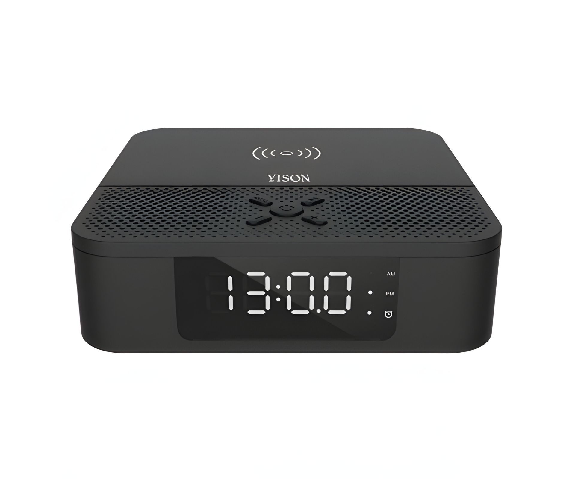 Акустика YISON WS-5 with Qi Charger |3W*2| black Акустика YISON WS-5 with Qi Charger |3W*2| black
