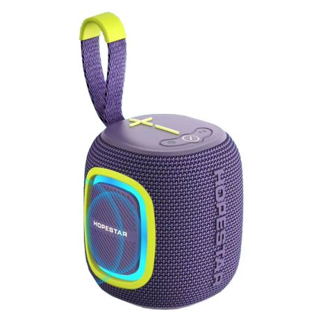 Портативна колонка HOPESTAR P66 LED, IPX7, BT5.3, AUX, USB, TF, TWS, 2x5W, 1500mAh, 6h, Purple