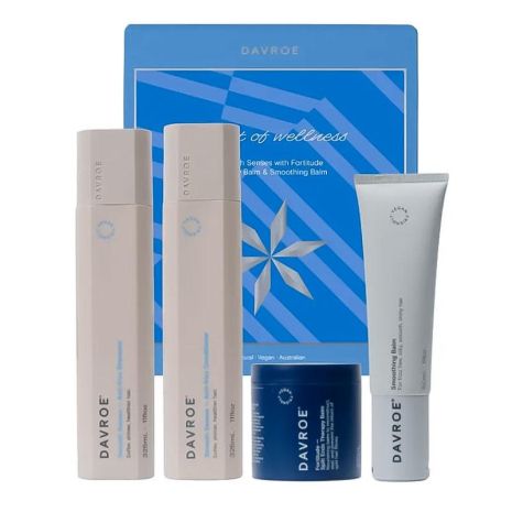 Подарочный набор Davroe Smooth Senses Christmas Quad Pack для гладкости волос, 325/325/200/150 мл