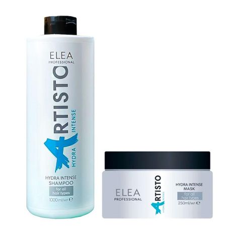 Набір Elea Artisto Hydra Intense DUO шампунь і маска для зволоження сухого волосся, 1000/250 мл