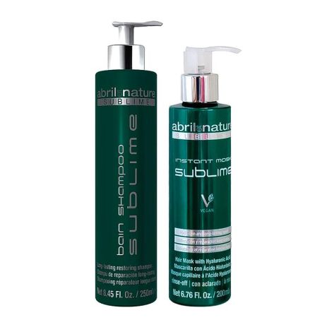 Набор Abril Et Nature Sublime Hyaluronic DUO шампунь и маска для поврежденных волос, 250/200 мл