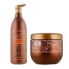 Шампунь и маска для увлажнения волос KLERAL System DUO Olio Di Macadamia, 1000/500 мл