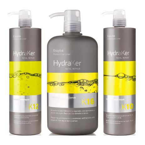Erayba TRIO HydraKer Keratin набор для волос: шампунь, кондиционер и маска для сухих волос, 3х1000 мл