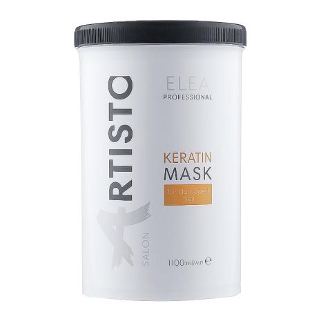 Маска Elea Professional Artisto Salon Keratin Mask для восстановления волос после химических процедур, 1100 мл