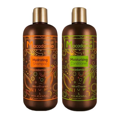 KLERAL System DUO Olio Di Macadamia Набір шампунь та кондиціонер для зволоження волосся, 2х500 мл KLERAL System DUO Olio Di Macadamia Набір шампунь та кондиціонер для зволоження волосся, 2х500 мл