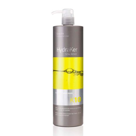 Маска для волос Erayba HydraKer K10 Keratin Total Mask несмываемая с кератином и аргановым маслом 10в1, 1000 мл