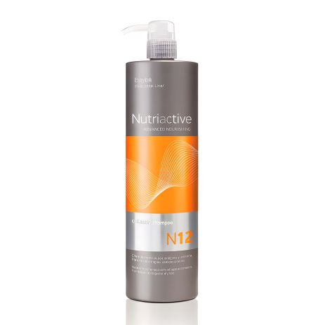 Живильний шампунь Erayba NutriActive N12 Сollastin Shampoo з колагеном та еластином для пошкодженого волосся, 1000 мл