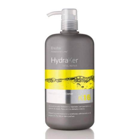 Кератиновий кондиціонер Erayba HydraKer K16 Keratin Conditioner для зволоження та відновлення волосся, 1000 мл