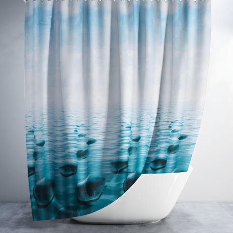 Ванна штора Stone Tropik, широка 240x200 см