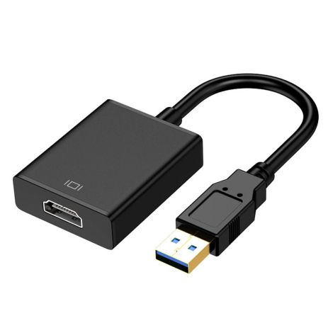 USB–HDMI адаптер з чіпом FL2000 — зовнішня відеокарта, дротовий екран, USB 3.0