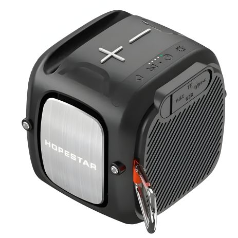 Портативна колонка HOPESTAR PPARTYONE MINI, RGB, IPX5, 5W, TF, TWS, USB, AUX, BT5.0, чорна