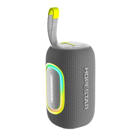 Портативна колонка HOPESTAR P65 LED, IPX6, TF, TWS, AUX, USB, BT5.3, 2x10W, 3000mAh, 6h, Grey Портативна колонка HOPESTAR P65 LED, IPX6, TF, TWS, AUX, USB, BT5.3, 2x10W, 3000mAh, 6h, Grey