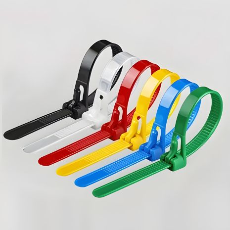 Стяжки многоразовые 100шт Nylon, 15cm, ассортимент цветов Стяжки многоразовые 100шт Nylon, 15cm, ассортимент цветов