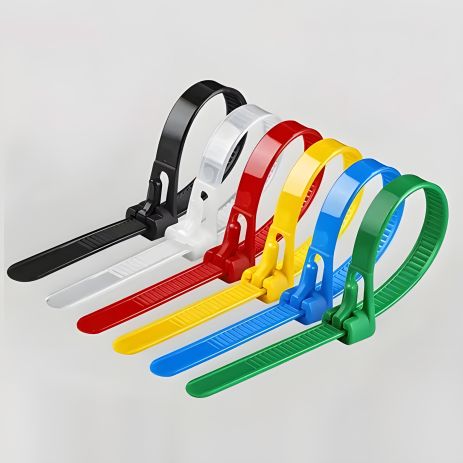 Многоразовые стяжки 100шт, 15cm Nylon, цветной ассортимент