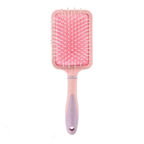 Массажная щетка Fashion Candy Massage Comb для укладки волос прямоугольная розовая