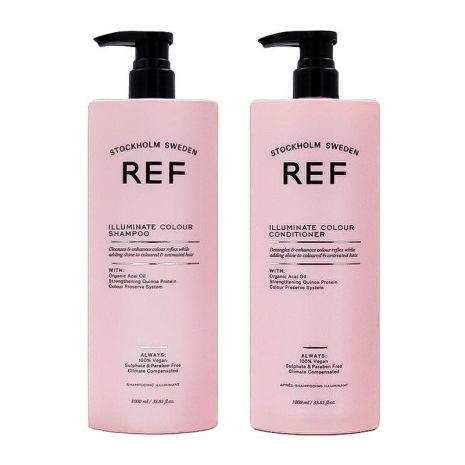 Набор "Для окрашенных волос" REF DUO Illuminate Colour шампунь и кондиционер, 2х500 г (разлив)