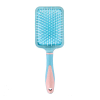 Массажная щетка Fashion Candy Massage Comb для укладки волос прямоугольная голубая Массажная щетка Fashion Candy Massage Comb для укладки волос прямоугольная голубая