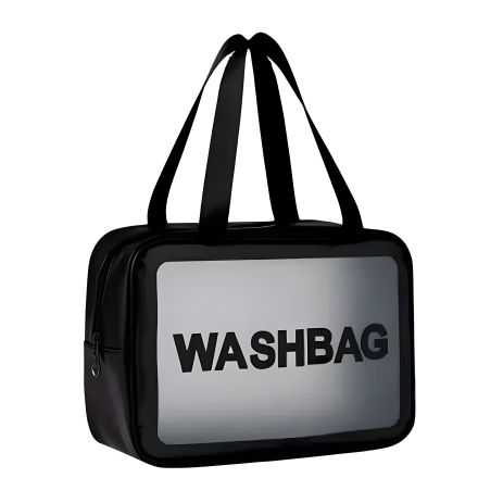 Дорожная косметичка-органайзер Beauty Case, черная, с молнией и ручкой, размер L 30x13x21см