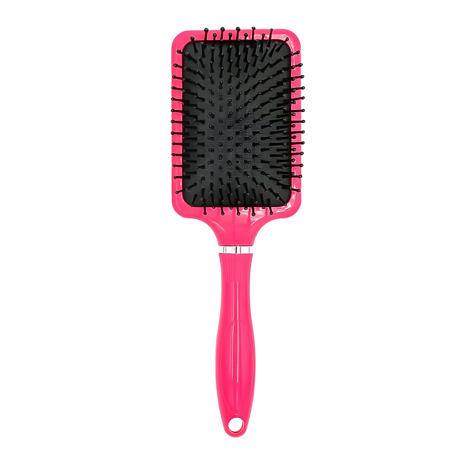 Масажна щітка Happy Hair для укладання волосся прямокутна рожева Масажна щітка Happy Hair для укладання волосся прямокутна рожева