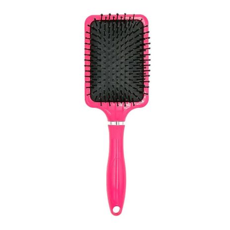 Масажна щітка Happy Hair для укладання волосся прямокутна рожева Масажна щітка Happy Hair для укладання волосся прямокутна рожева