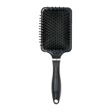 Масажна щітка Happy Hair для укладання волосся прямокутна чорна Масажна щітка Happy Hair для укладання волосся прямокутна чорна
