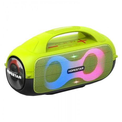 Портативна колонка HOPESTAR A50 PARTY LED, IPX5, TF, TWS, AUX, USB, BT5.0, 2x40W, 8800mAh, 8h, Yellow