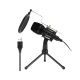 Мікрофон студійний настільний всеспрямований конденсаторний, USB, black - Чистий звук