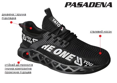 Семінар Нейлон Пасадена SB, 47 розмір, з гумовою підошвою Yato YT-80688 Семінар Нейлон Пасадена SB, 47 розмір, з гумовою підошвою Yato YT-80688