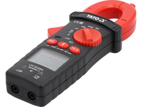 Истинный RMS Multimeter Clear Elect. Параметры, AC-600 A, 0-600 В AC/DC, дисплей-3999 Yato YT-730935