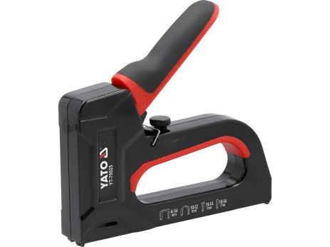 Степлер с регулятором Yato YT-70025, Скобы: 53П, 140П, 28U и гвозди: 300 Т, 500 И, 6 функций