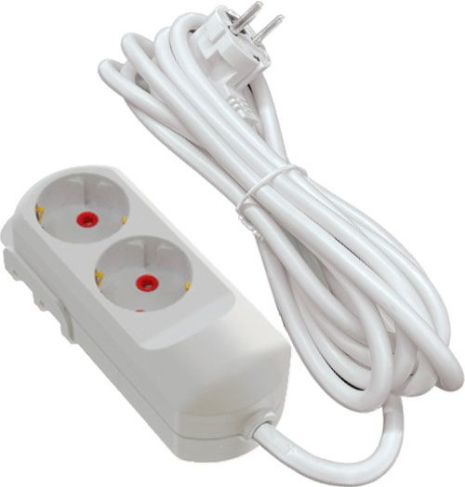 Розширення мережі: L = 5 м, з 2 гніздами із заземленням VIROK 09V205