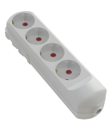 Pad Network: with 4 Grounded Sockets VIROK 09V220 Pad Network: with 4 Grounded Sockets VIROK 09V220