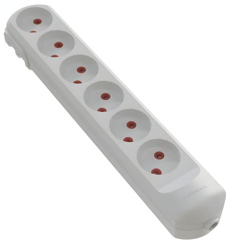 Pad Network: подовжувач з 6 гніздами без заземлення VIROK 09V140